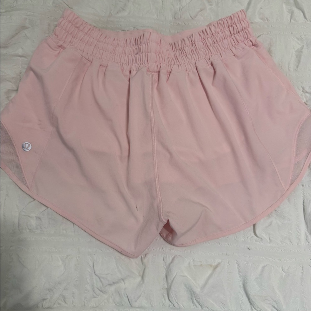 Lululemon Women's Pink Strawberry Milkshake Hotty Hot Shorts